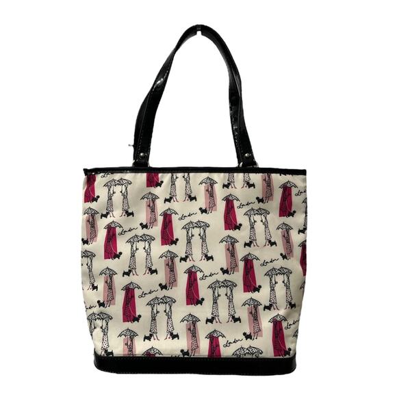 Lulu Guinness London Scotty Dog Tote Purse Handbag With Matching Coin Pouch - Picture 2 of 14